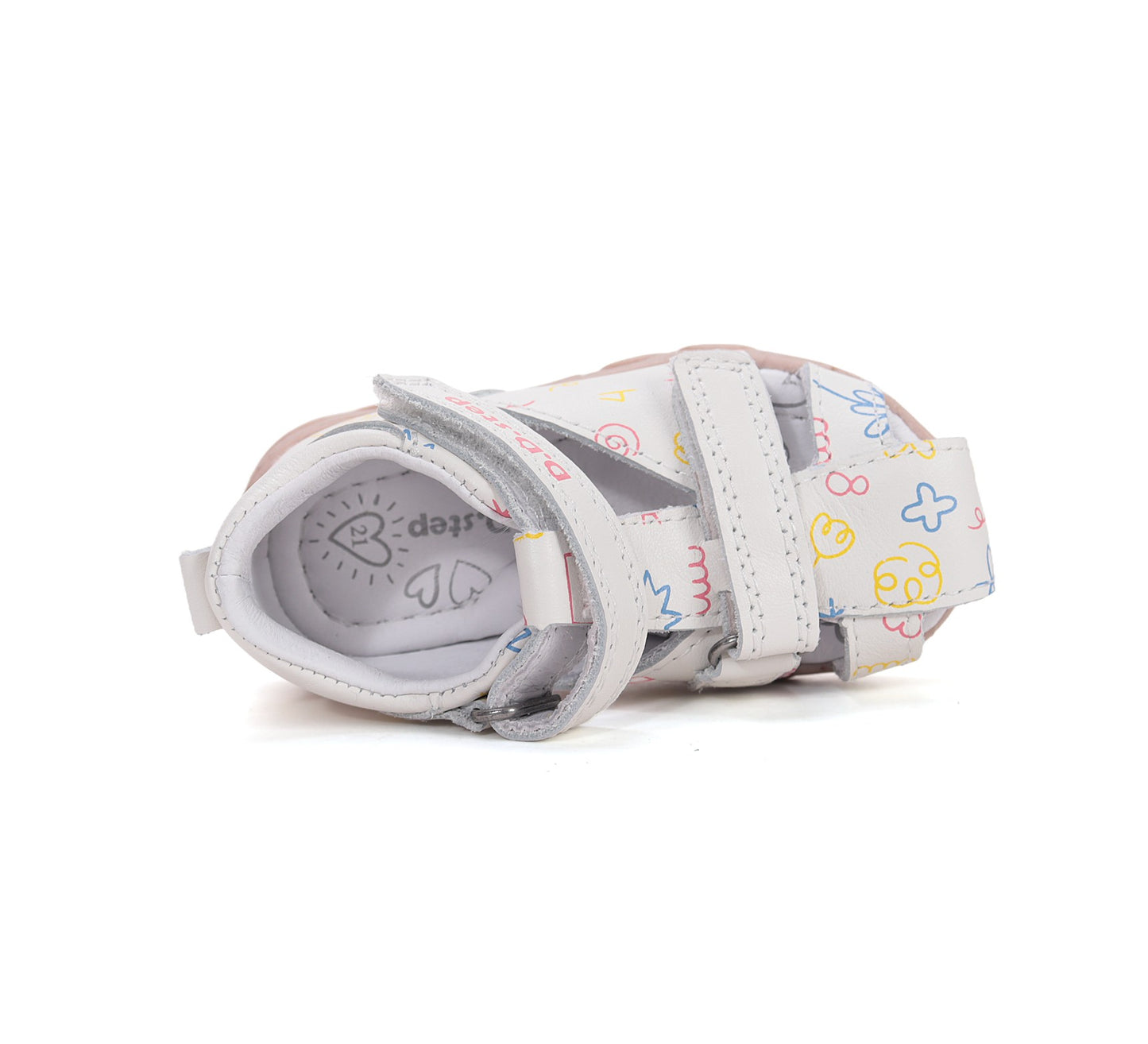 D.D.Step Sandals for Girls White G064-61994