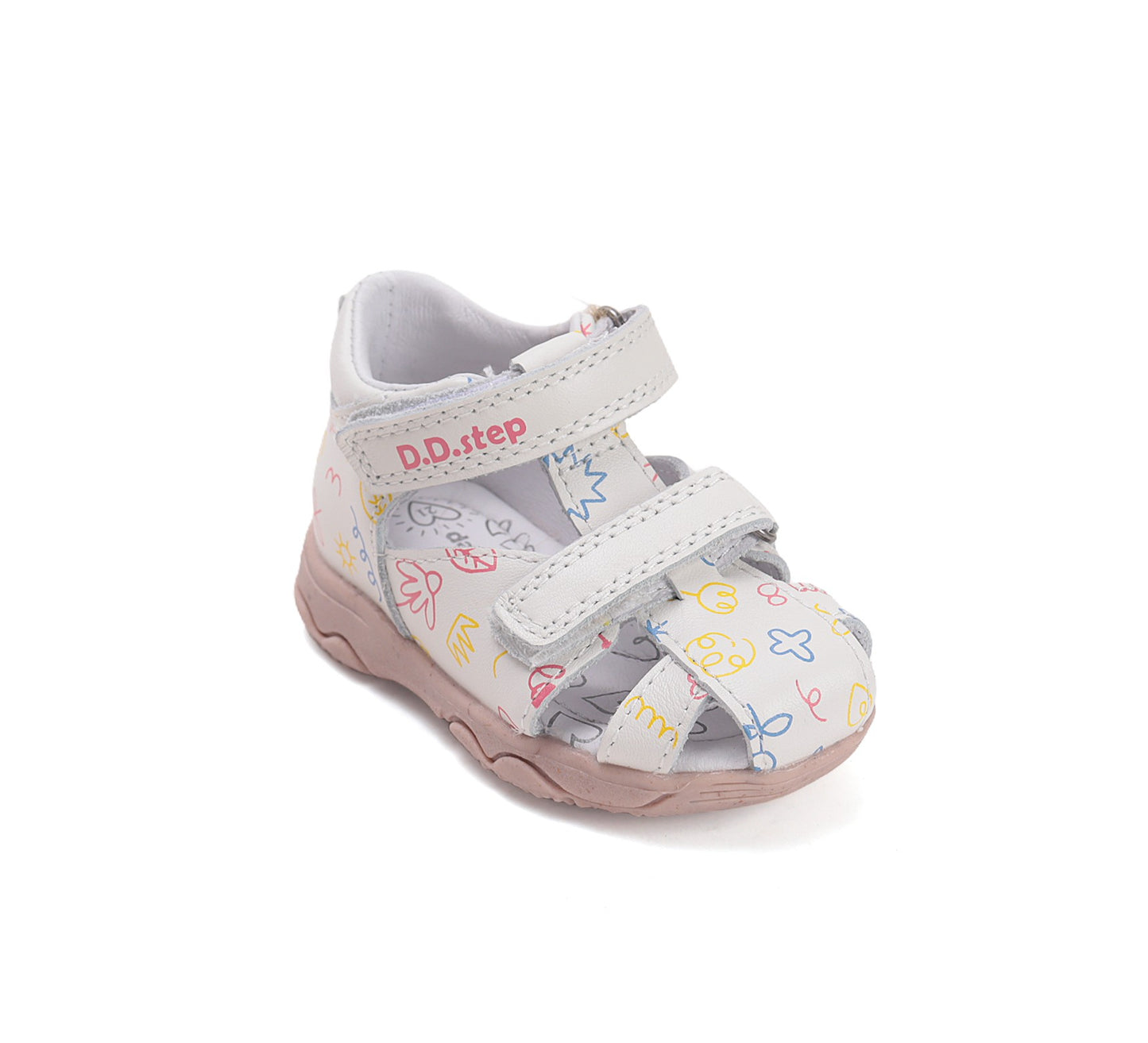 D.D.Step Sandals for Girls White G064-61994