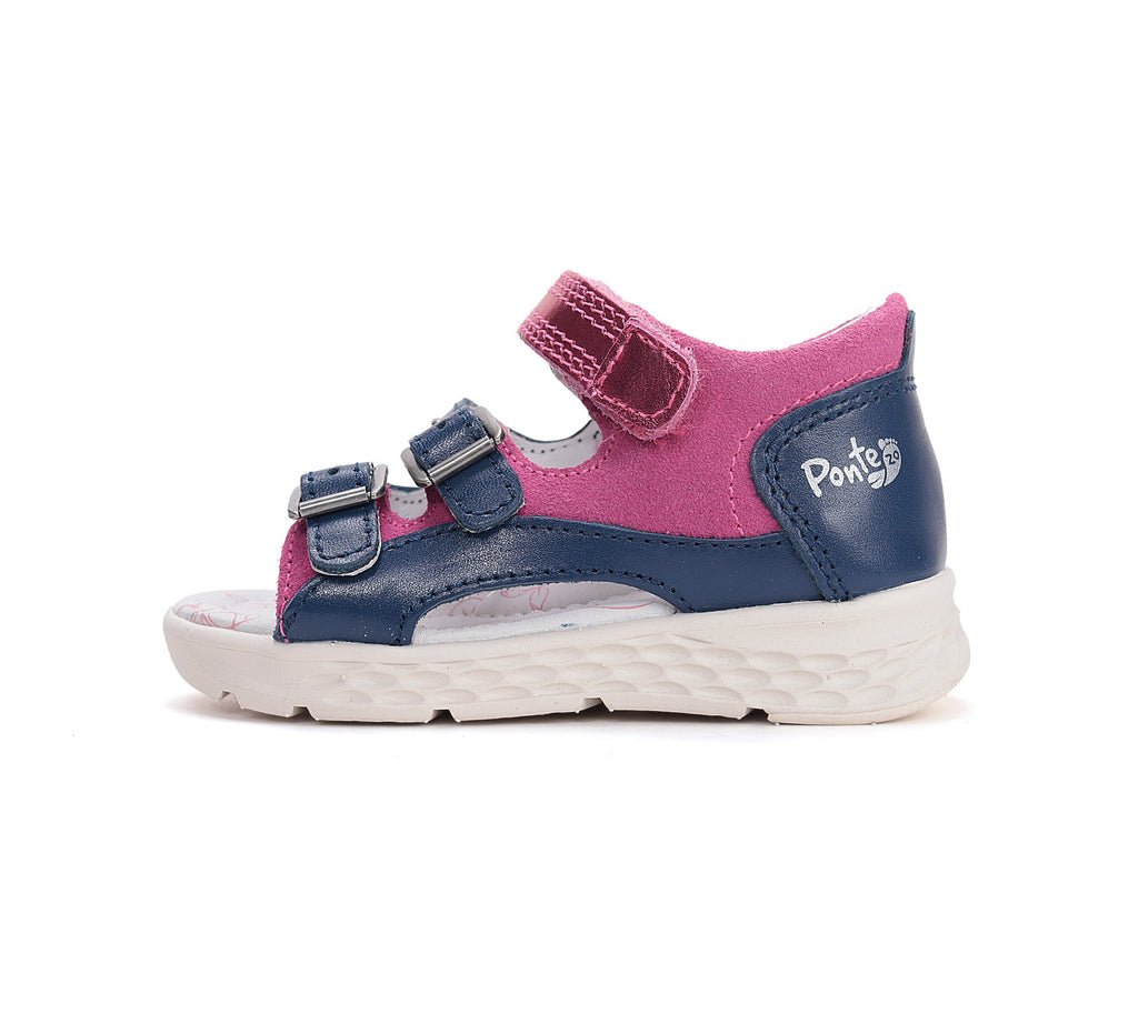 Ponte20 blue sandals for girls DA05-6-1893BL