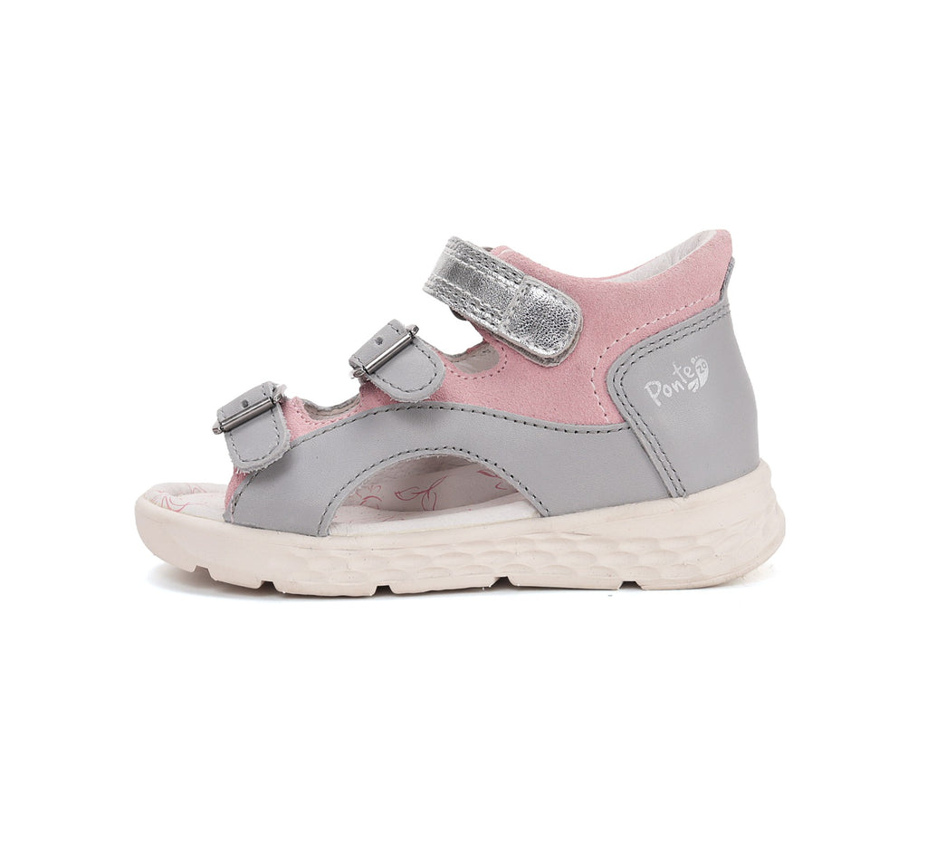 Ponte20 Girls' Grey Sandals DA05-6-1893C