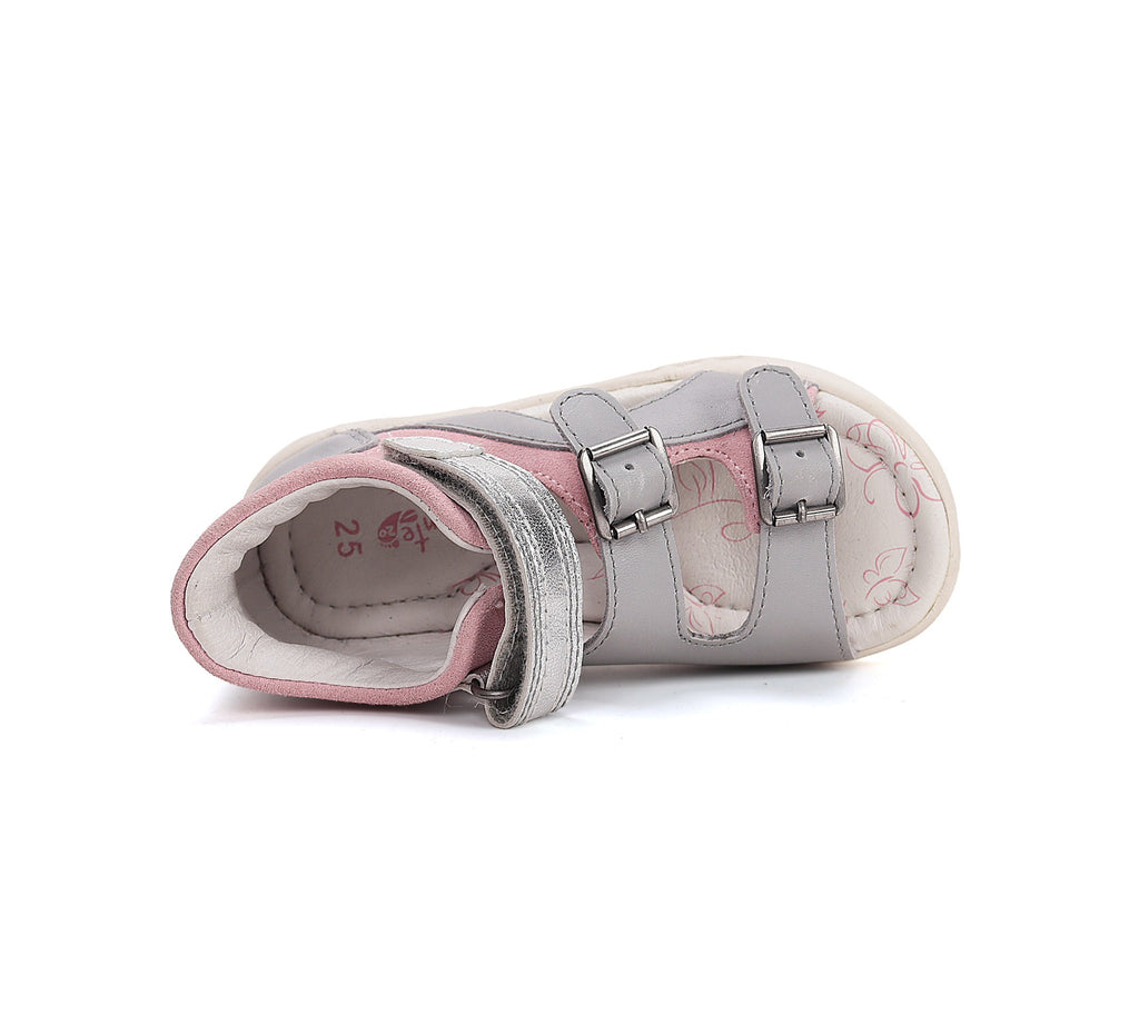 Ponte20 Girls' Grey Sandals DA05-6-1893C