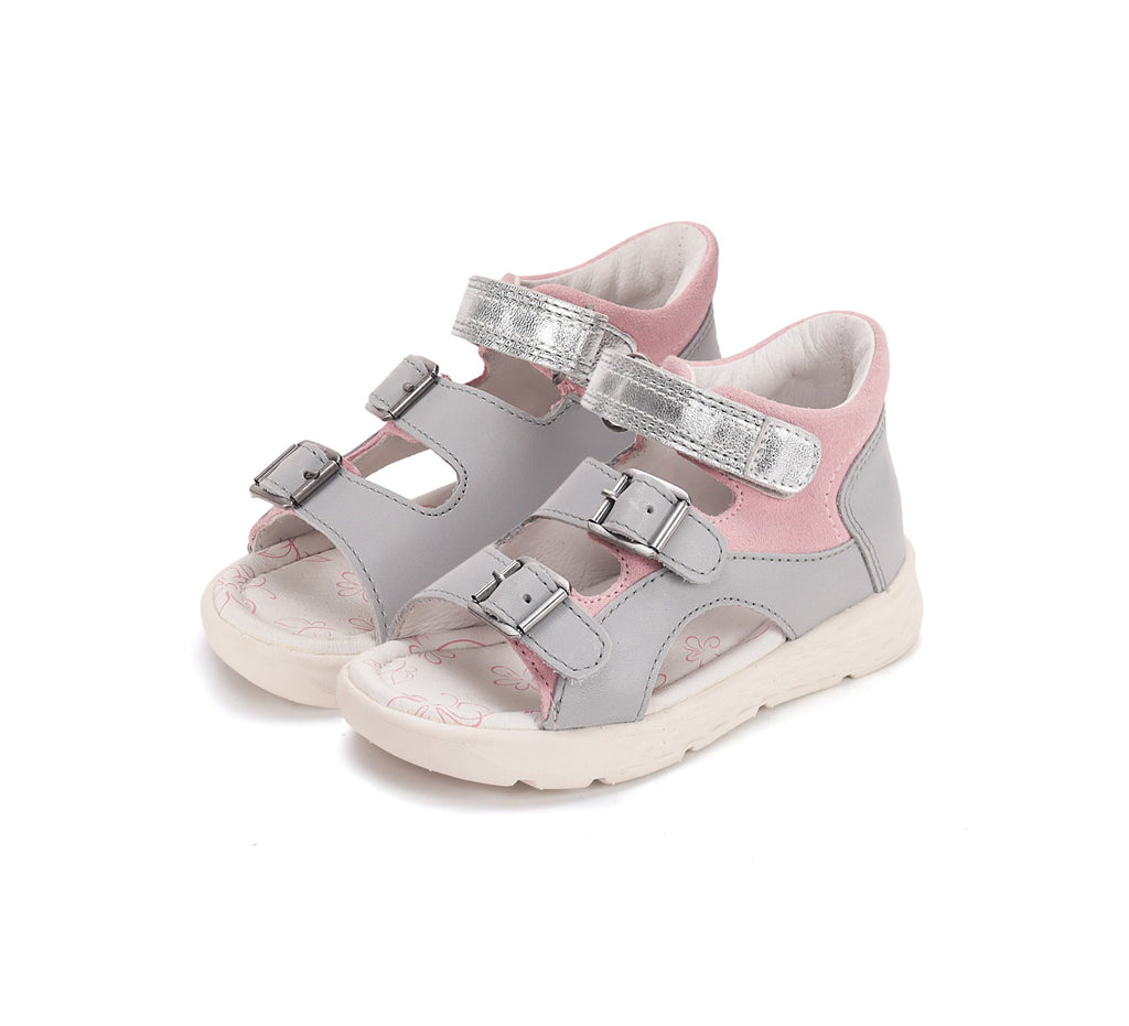 Ponte20 Girls' Grey Sandals DA05-6-1893C