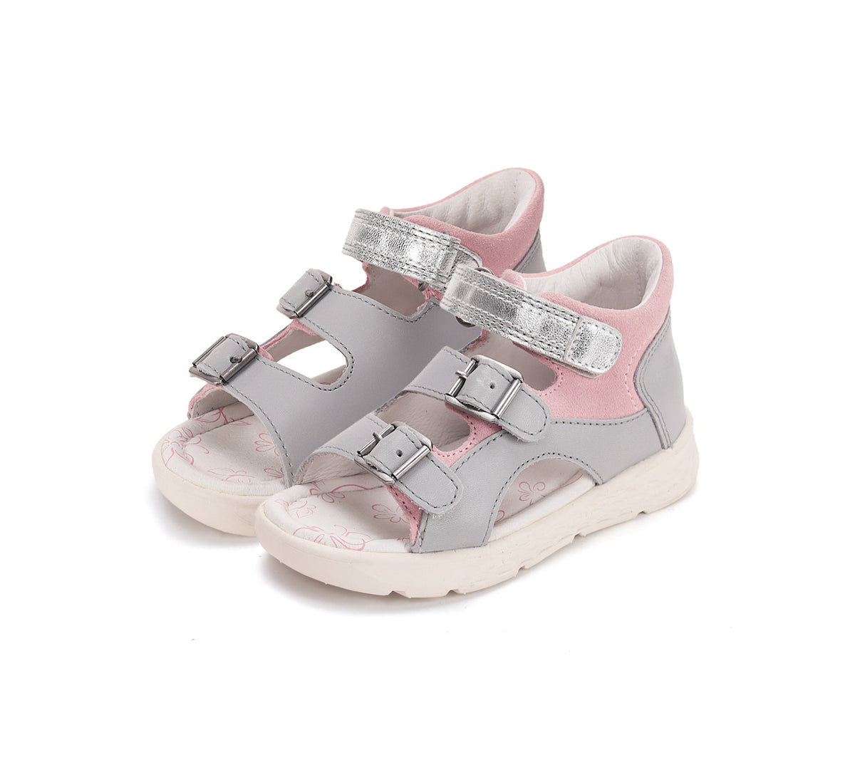 Ponte20 Girls' Grey Sandals DA05-6-1893C