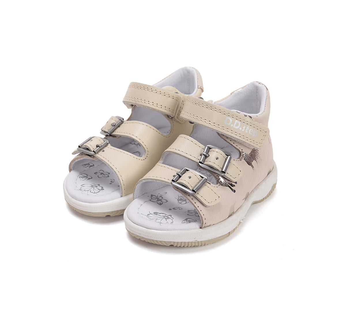 D.D.Step босоножки для девочек кремовые G103-61115BM