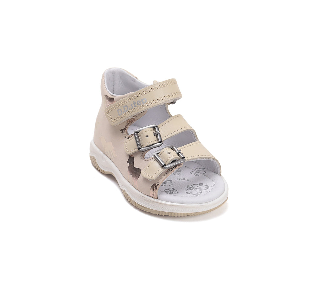 D.D.Step босоножки для девочек кремовые G103-61115BM