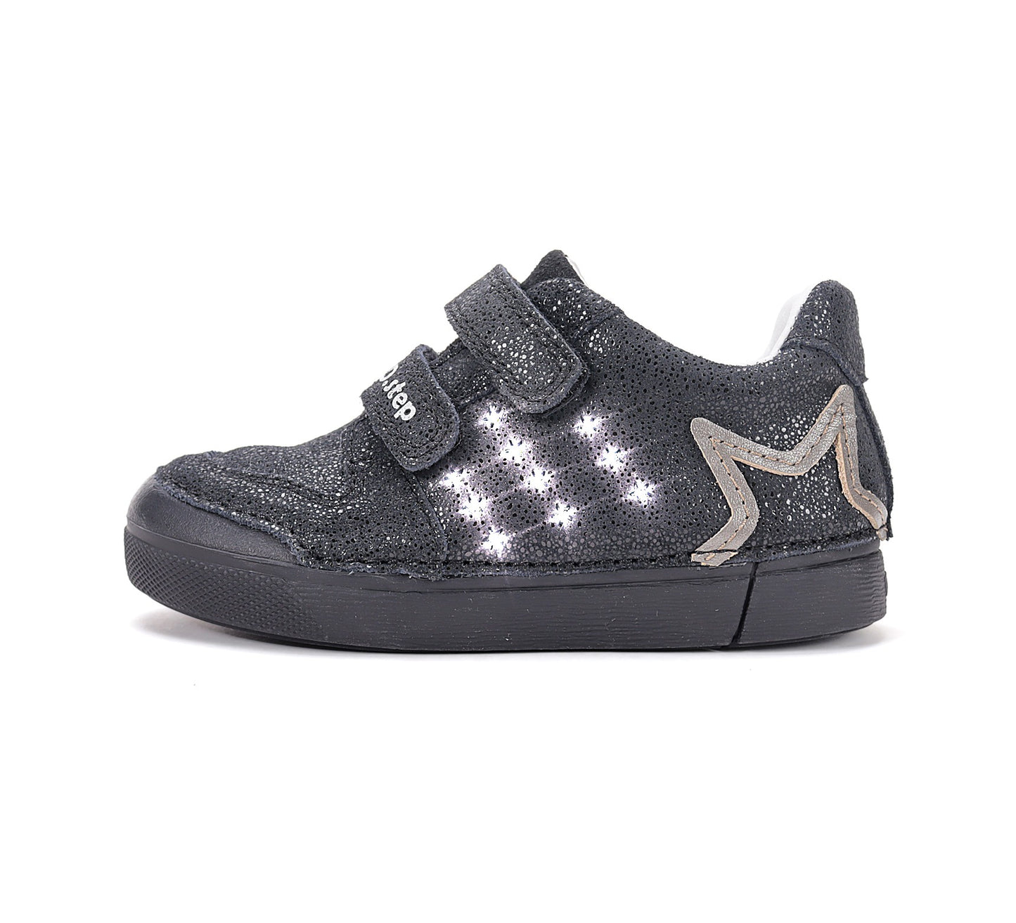 D.D.Step LED laisvalaikio batai mergaitėms juodi S068-62702AM