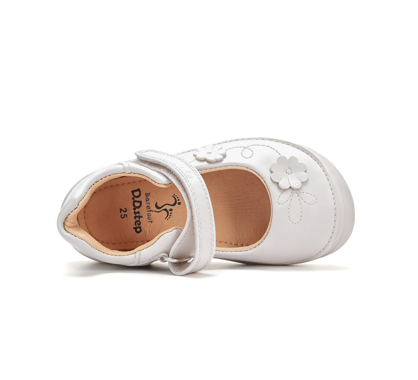 D.D.Step barefoot basutės mergaitėms baltos H063-62175AM