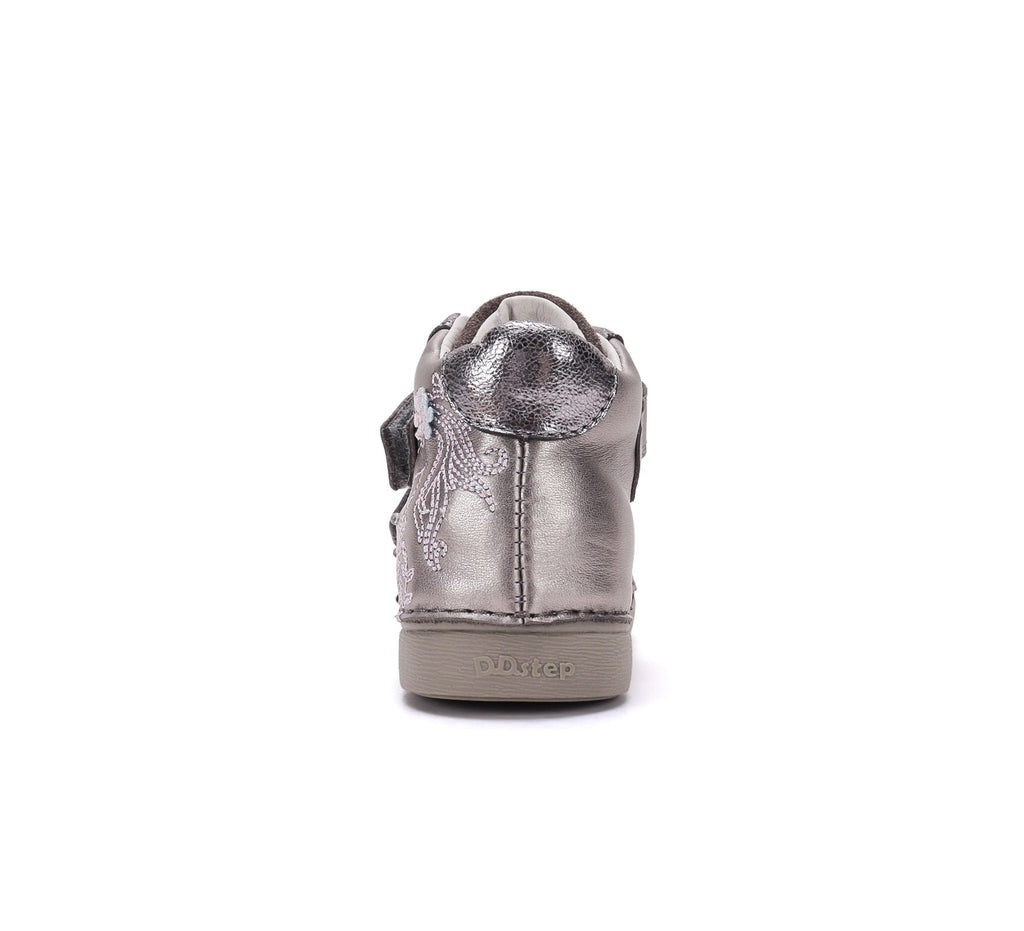 D.D.Step LED laisvalaikio batai mergaitėms sidabriniai A068-62147AM