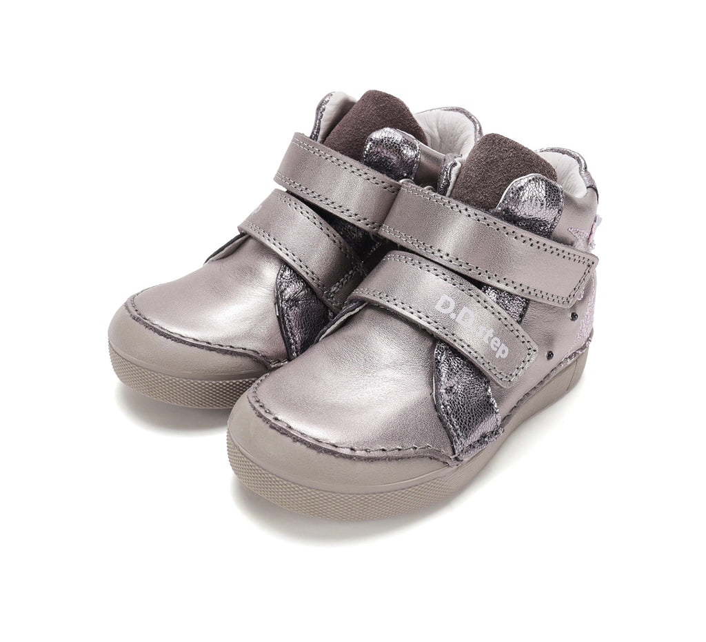 D.D.Step LED laisvalaikio batai mergaitėms sidabriniai A068-62147AM