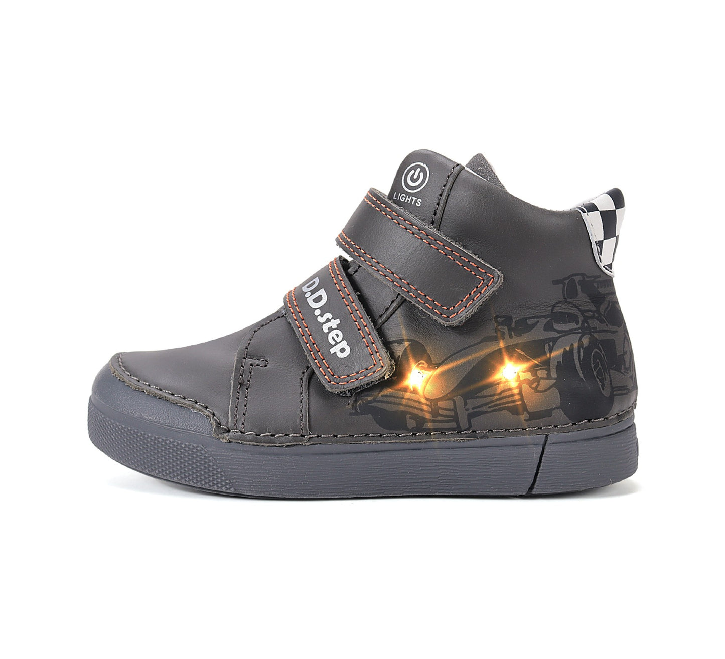 D.D.Step LED laisvalaikio batai berniukams pilki A068-62454M