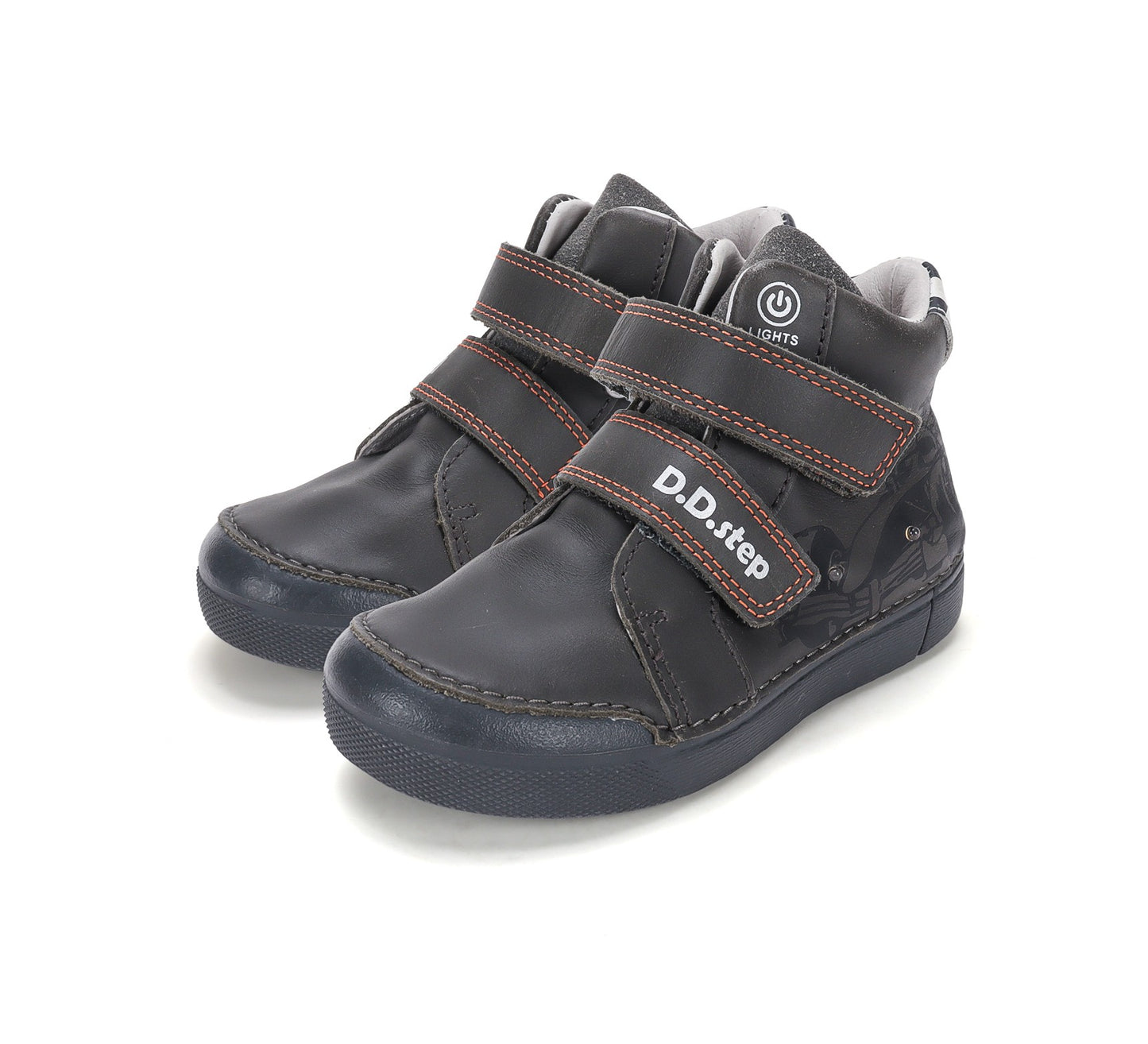D.D.Step LED laisvalaikio batai berniukams pilki A068-62454M