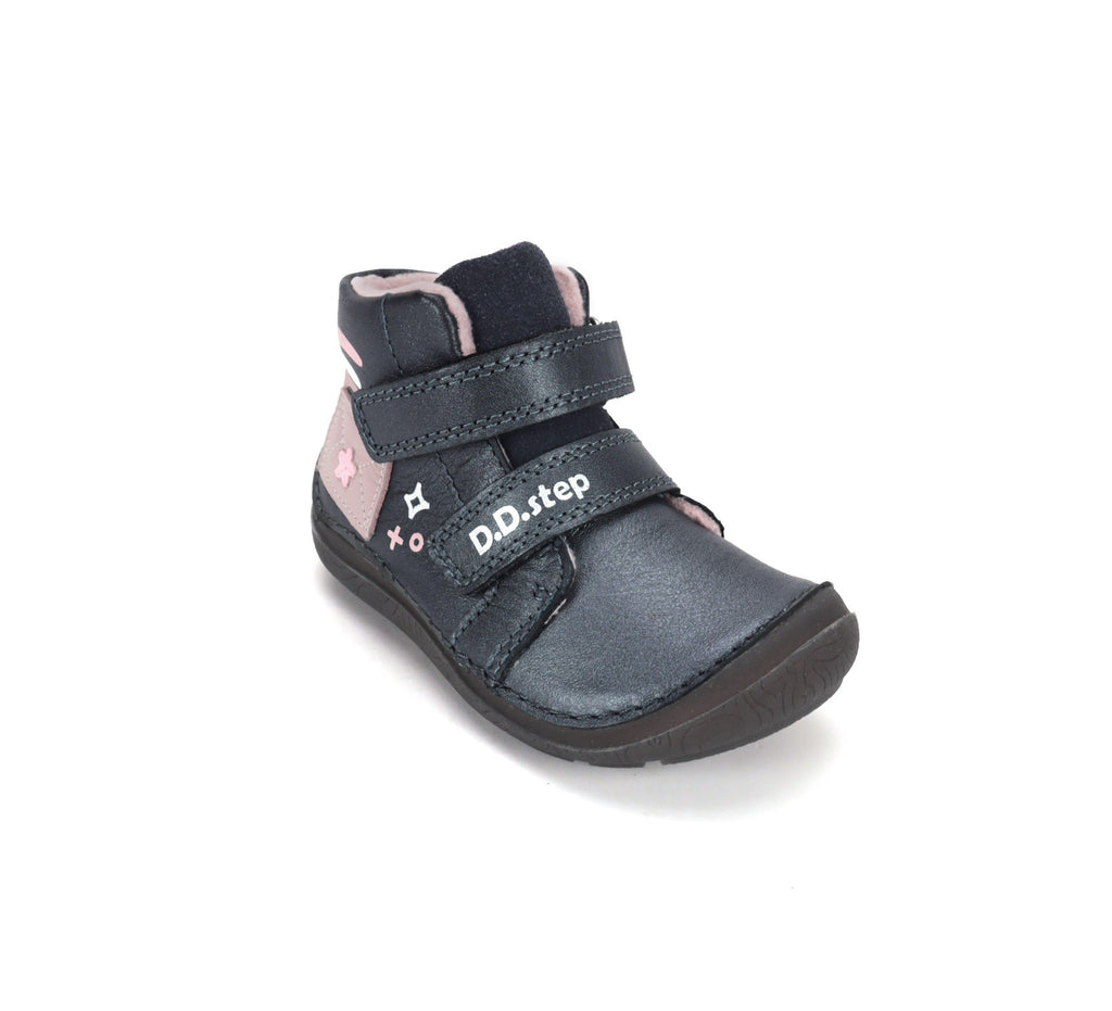 D.D.Step barefoot laisvalaikio batai mergaitėms su plonu pašiltinimu A116-62403BL