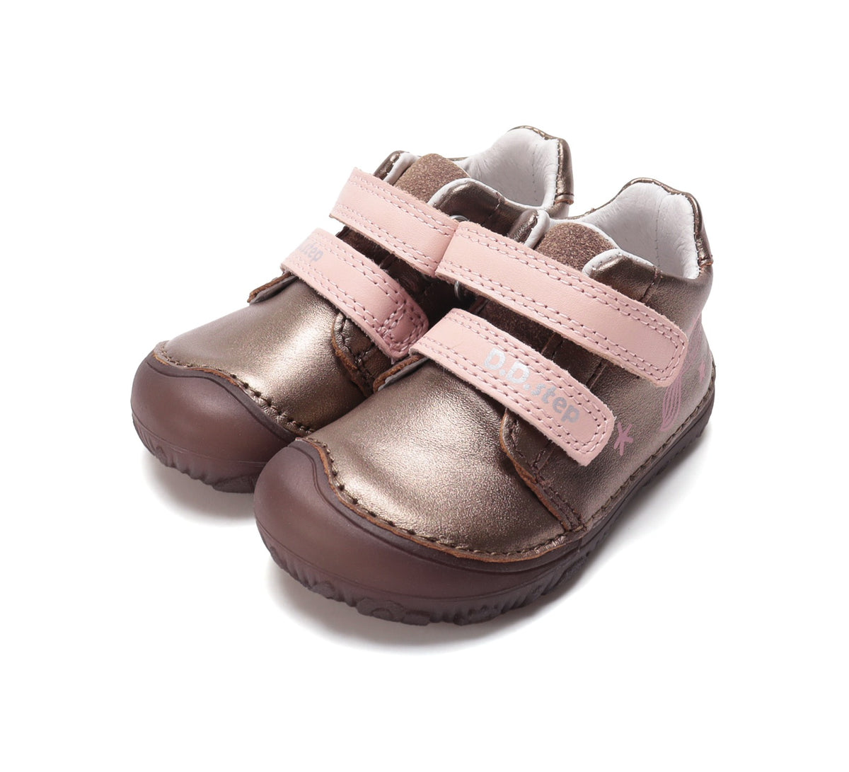 D.D.Step barefoot laisvalaikio batai mergaitėms rudi S073-62321M