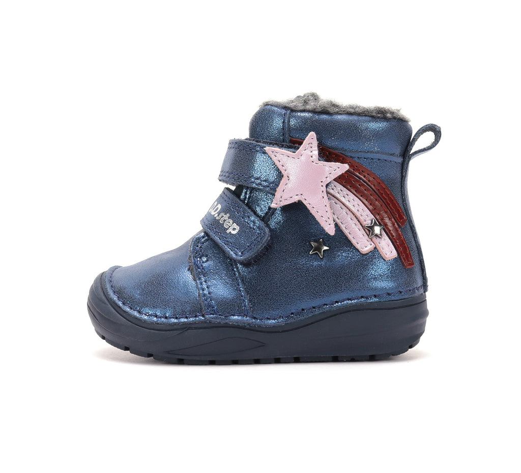 D.D.Step žieminiai batai mergaitėms su vilna W071-62869AW