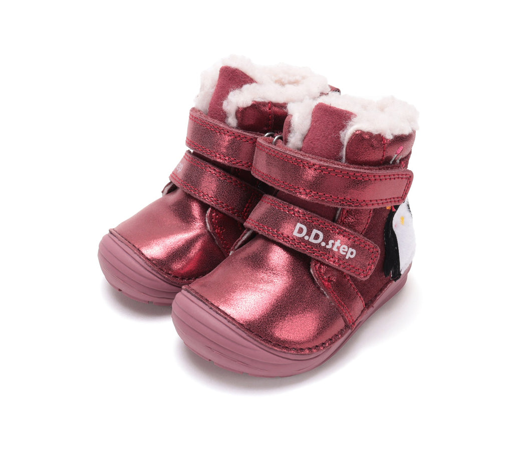 D.D.Step žieminiai batai mergaitėms su vilna W071-62827CW