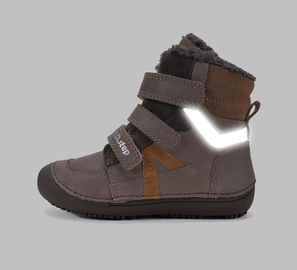 D.D.Step barefoot žieminiai batai berniukams su vilna W063-62643WL