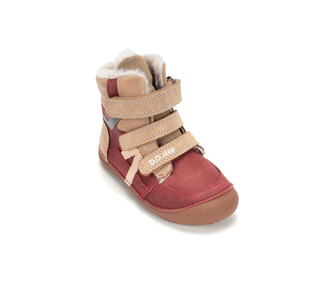 D.D.Step barefoot žieminiai batai mergaitėms su vilna W063-62643FWM