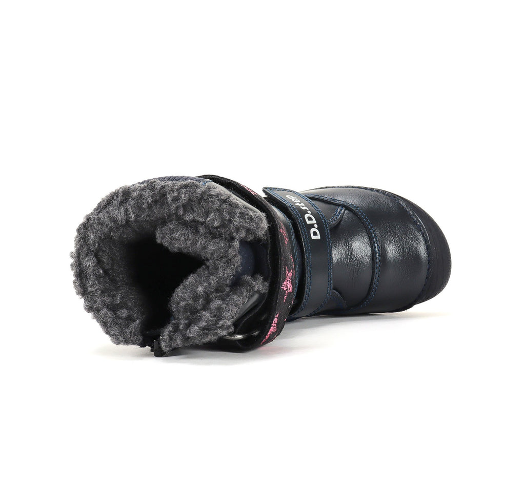D.D.Step barefoot žieminiai batai mergaitėms su vilna W063-62411WM
