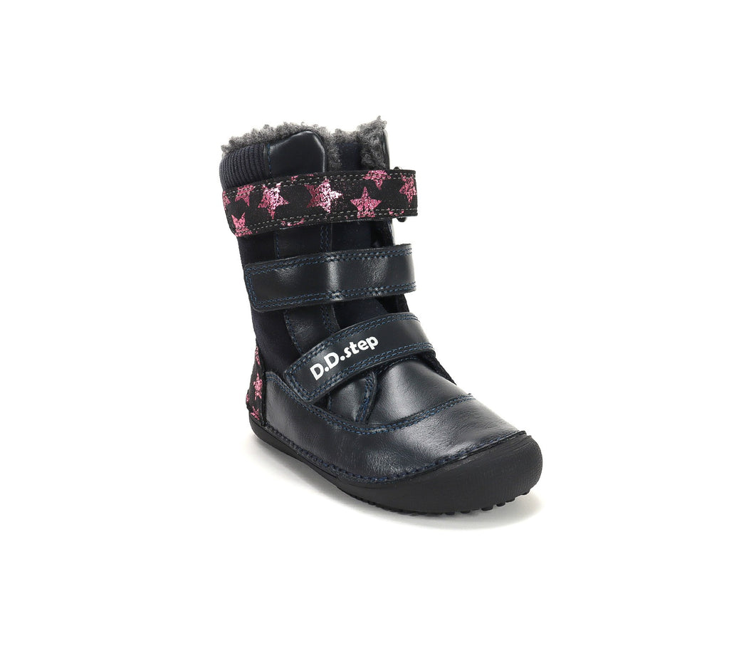 D.D.Step barefoot žieminiai batai mergaitėms su vilna W063-62411WM