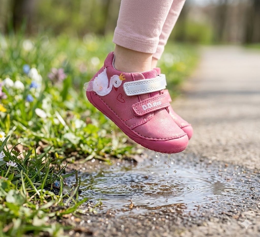 D.D.Step barefoot leisure shoes for girls pink S070-61837B