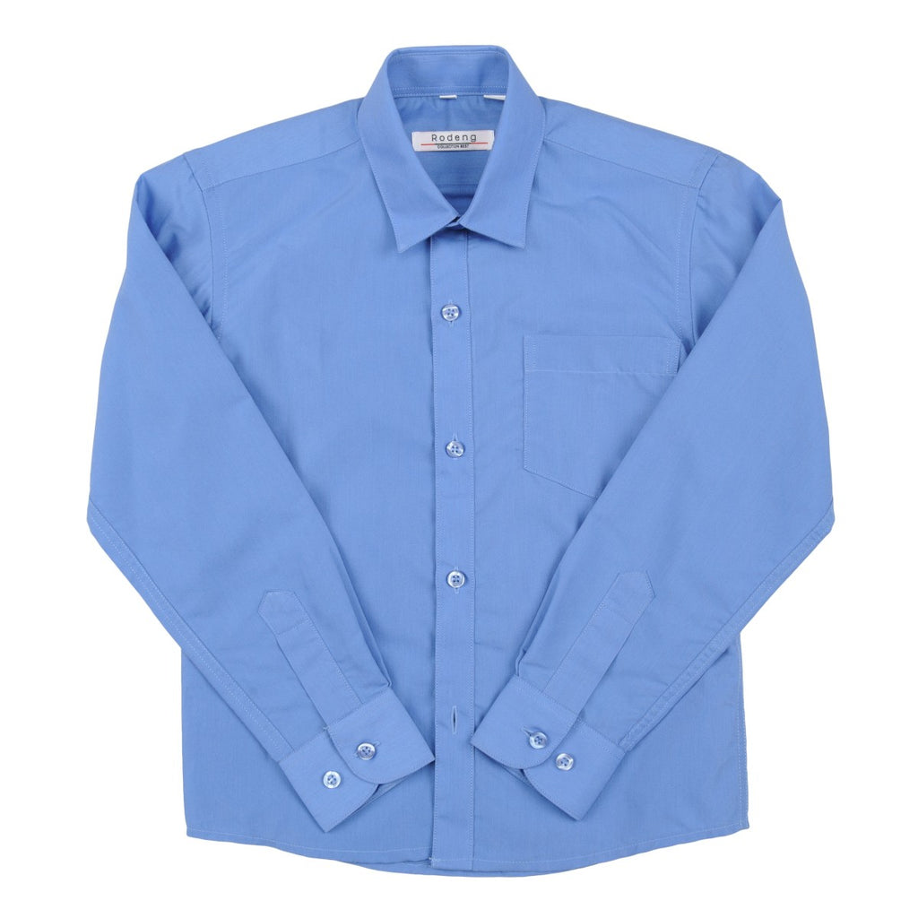 Rodeng boys' long-sleeved blue shirt BMA10027