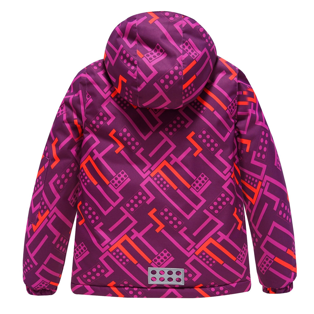Valianly Girls' Two-Piece Burgundy Winter Snowsuit 9014-burgundy
