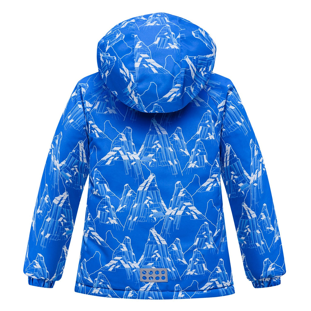 Valianly boys' blue two-piece winter jumpsuit 9205-blue