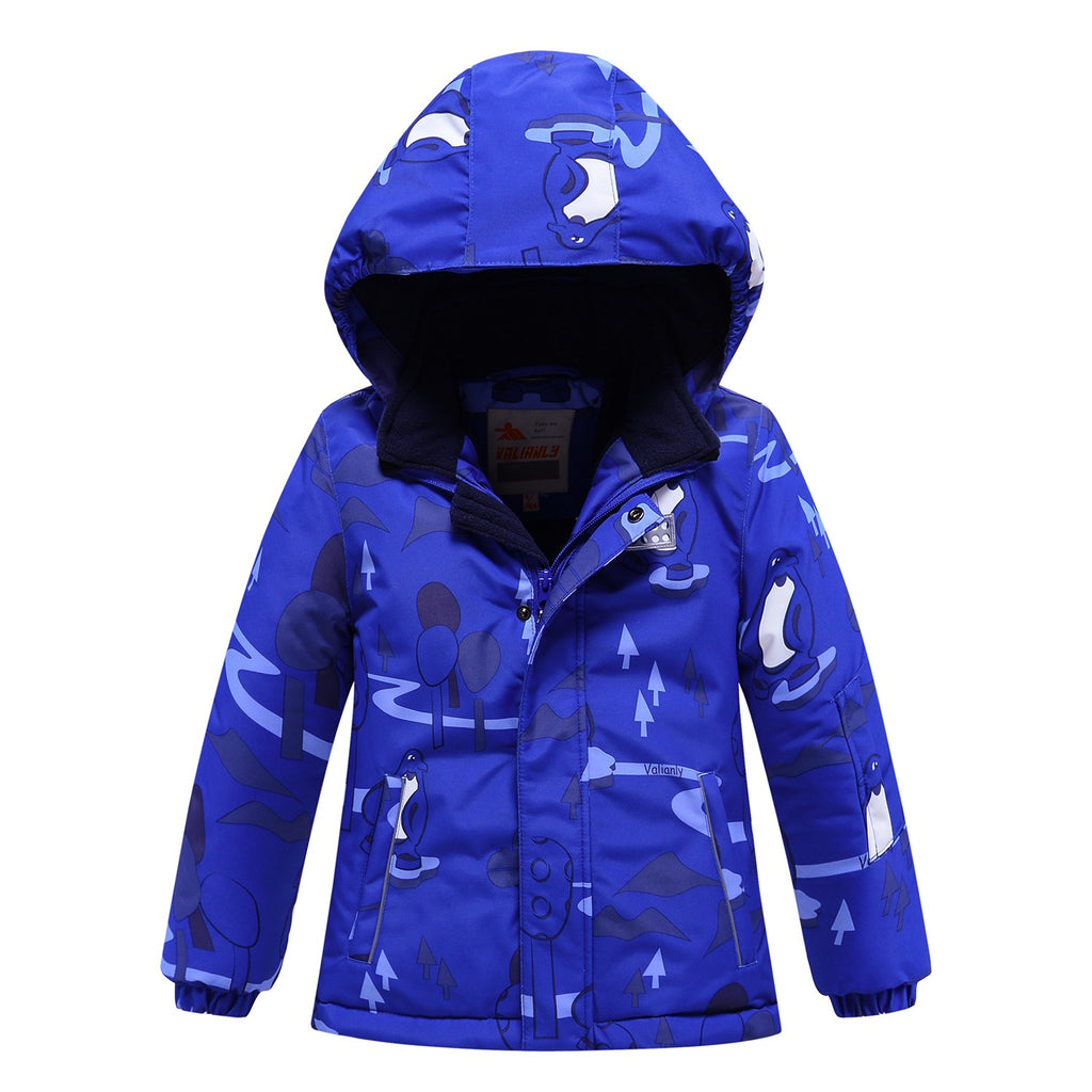 Valianly Boys' Blue Winter Jumpsuit 9209-blue