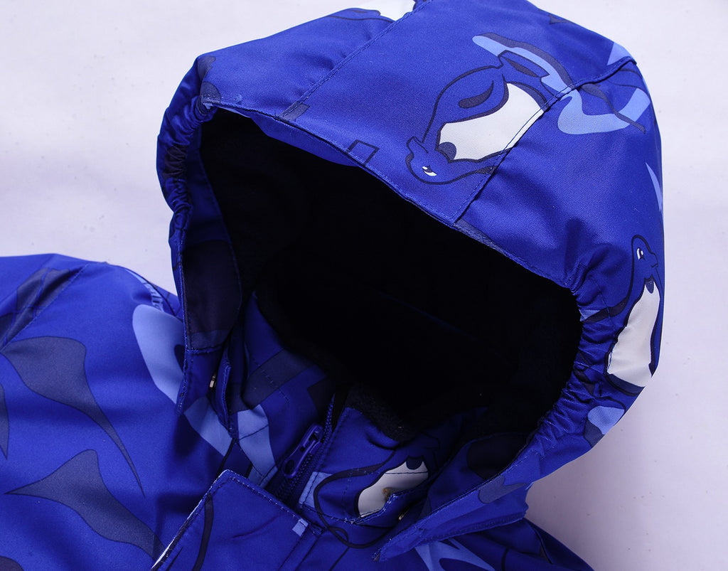 Valianly Boys' Blue Winter Jumpsuit 9209-blue