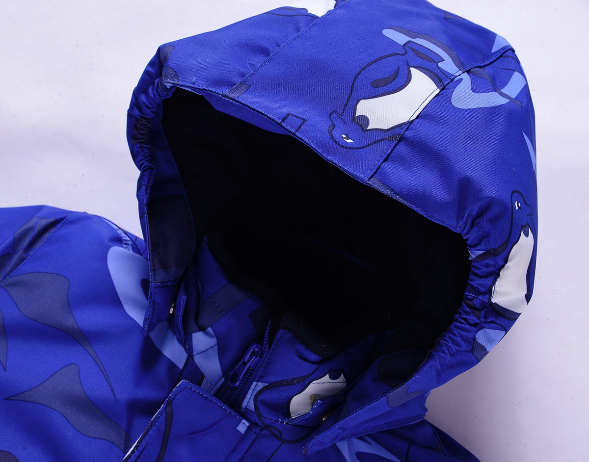 Valianly Boys' Blue Winter Jumpsuit 9209-blue