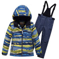 Valianly boy's blue two-piece winter snowsuit 9225-blue