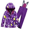 Valianly комбинезон для девочек фиолетовый сдельный зимний 9228-purple