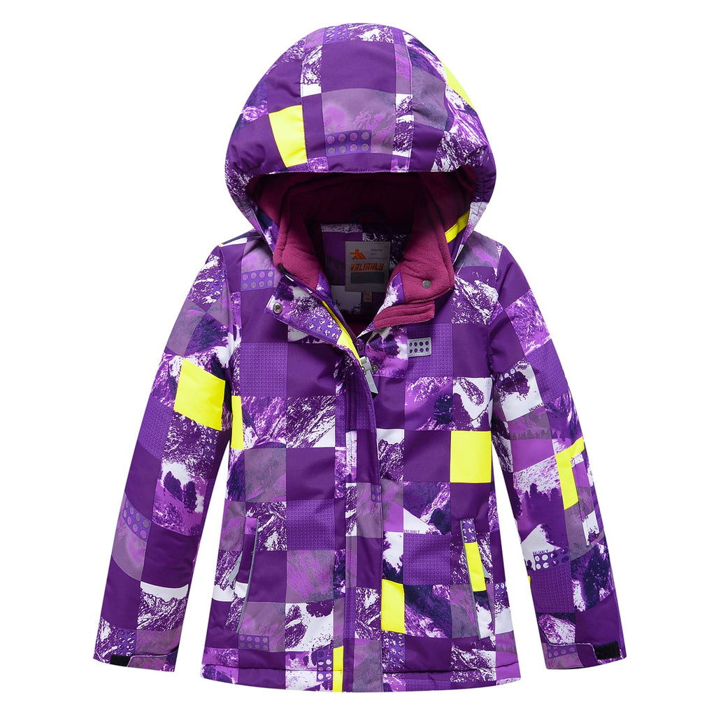 Valianly комбинезон для девочек фиолетовый сдельный зимний 9228-purple