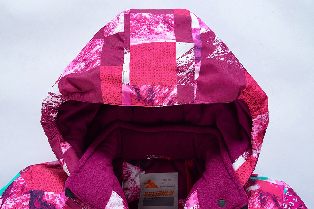 Valianly комбинезон для девочек розовый деталей зимний 9228-pink