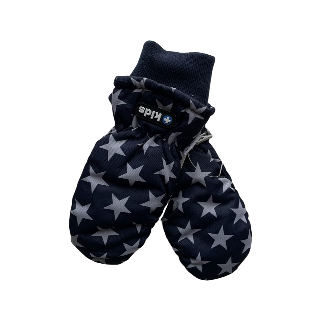 HANDAI  mergaitėms tamsiai mėlynos kumštinės neperšlampančios sniego pirštinės 5509_royal blue