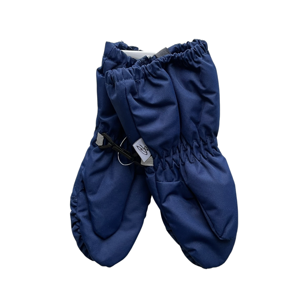 HANDAI  berniukams tamsiai mėlynos kumštinės neperšlampančios sniego pirštinės su užtrauktuku 5520_royal blue