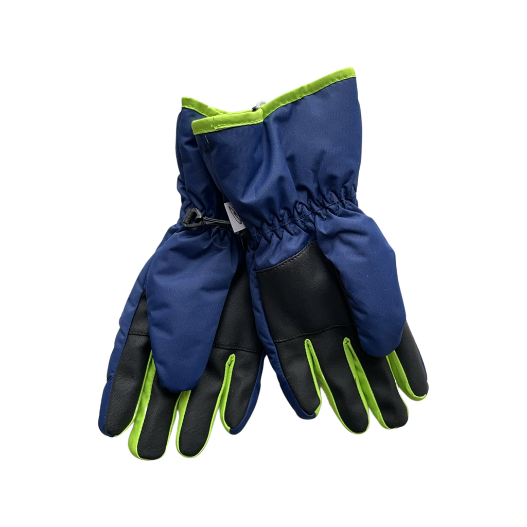 HANDAI boys' blue fingered waterproof snow gloves 5515_blue