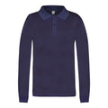 dark blue long sleeve Polo shirt for boys_158-182