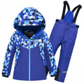 Valianly Blue Two-Piece Winter Snowsuit for Boys 9325_blue