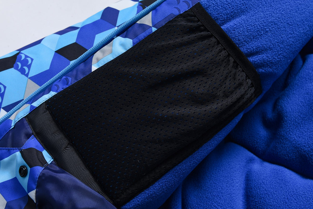 Valianly Blue Two-Piece Winter Snowsuit for Boys 9325_blue