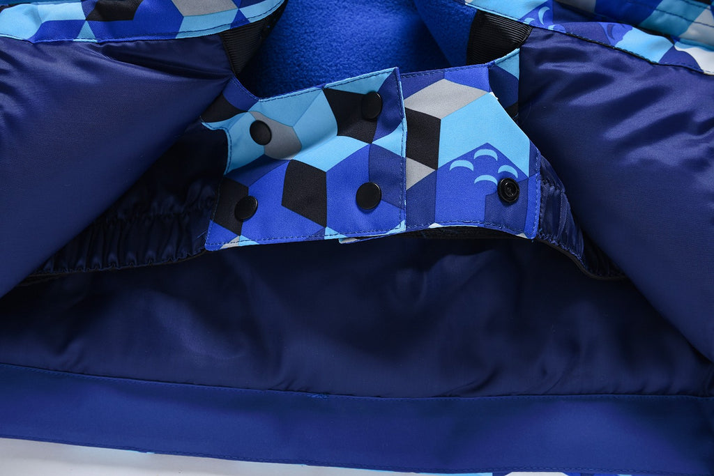 Valianly Blue Two-Piece Winter Snowsuit for Boys 9325_blue