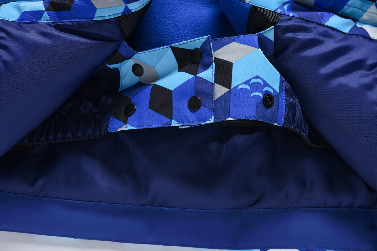 Valianly Blue Two-Piece Winter Snowsuit for Boys 9325_blue