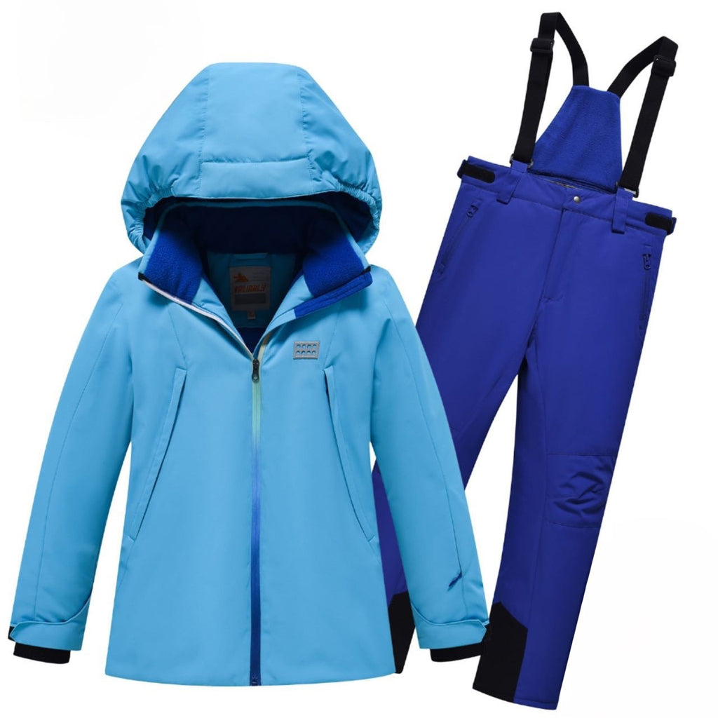 Valianly boys' blue two-piece winter jumpsuit 9329_blue