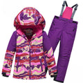 Valianly two-piece purple winter jumpsuit for girls 9330_purple