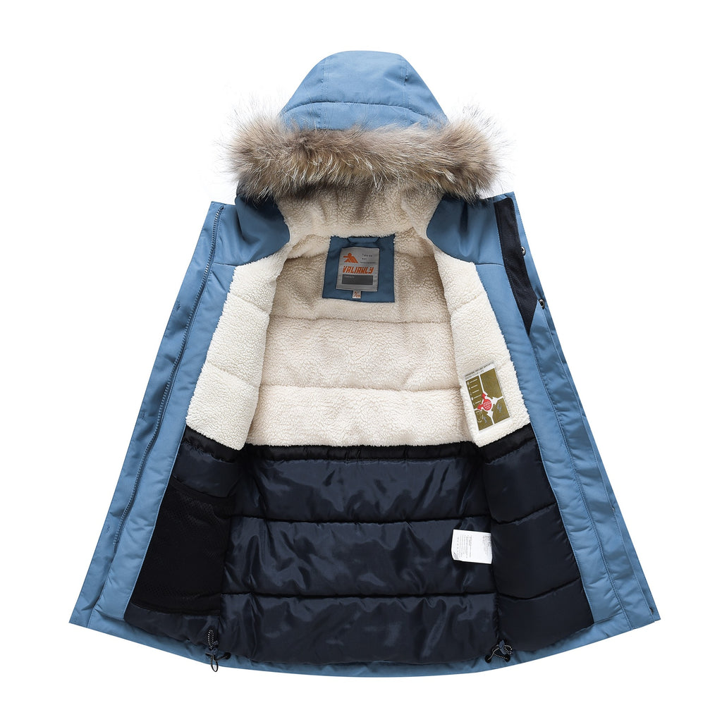 Valianly paltas berniukams šviesiai mėlyna žieminė striukė/paltas 9339_blue