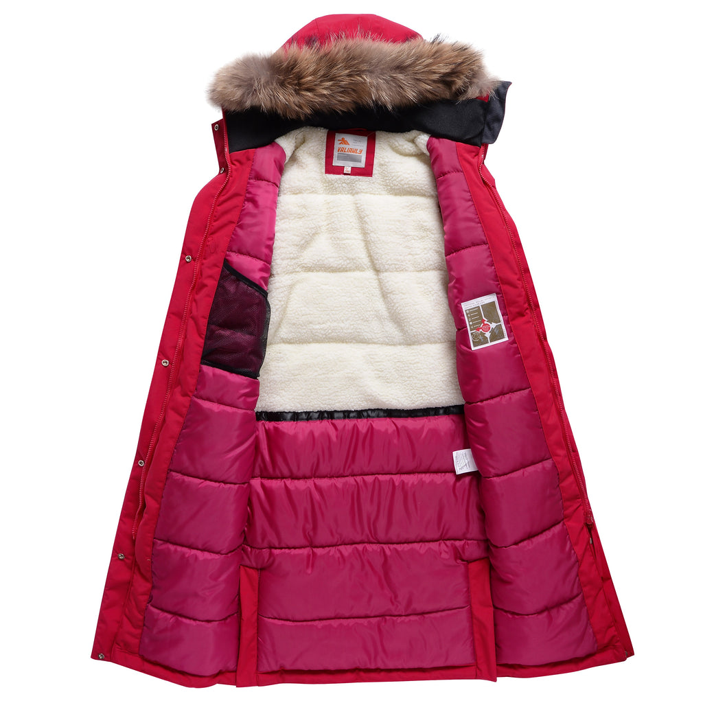 Valianly coat for girls black winter jacket/coat 9344_black