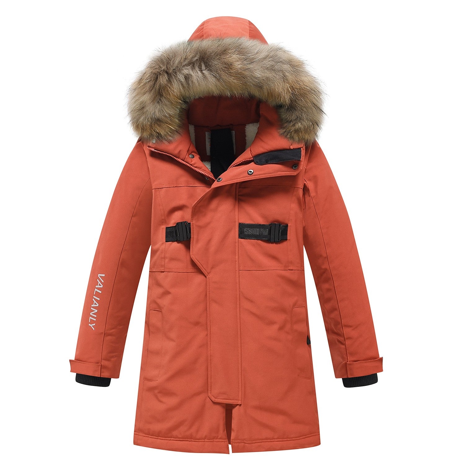 Valianly paltas berniukams oranžinė žieminė striukė/paltas 9341_orange