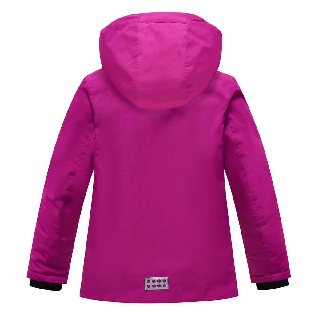 Valianly комбинезон для девочек слитный темно-розовый зимний 9320_pink
